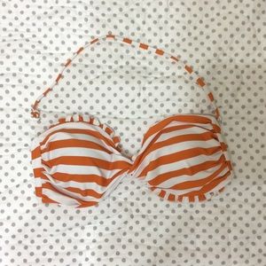 CUPSHE ruffle bandeau top with strap (L)